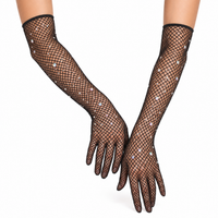 RHINESTONE LONG GLOVES
