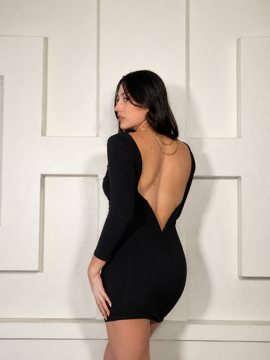 LOW BACK DRESS