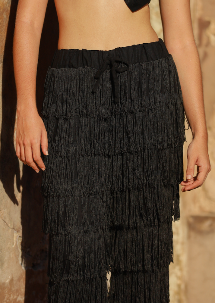 MIDNIGHT FRINGE PANTS